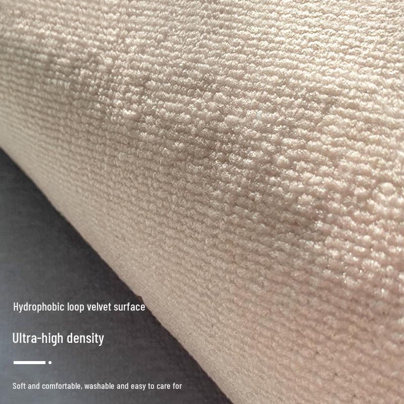 Luxury French-Style Cream Carpet: High-End, Stylish, & Scrubbable for Living Room or Bedroom