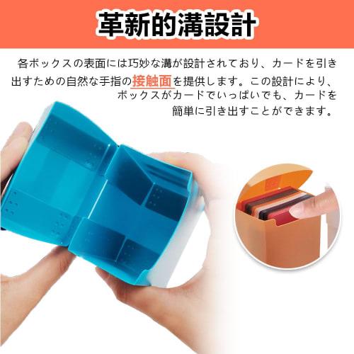 LIKENNY Deck Case, Box, Storage, 10 Compartments with Card Separators, Hard Case, Trading Card Case, Appraisal, Storage, Magnetic Loader, 5 Colors