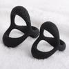 Elastische Verzögerungsringe, Ejakulationsverzögerungsring, Spermien-Verschlussring, Zeitverzögerung der Ejakulation für Sex, schwarzer Silikonring für Männer