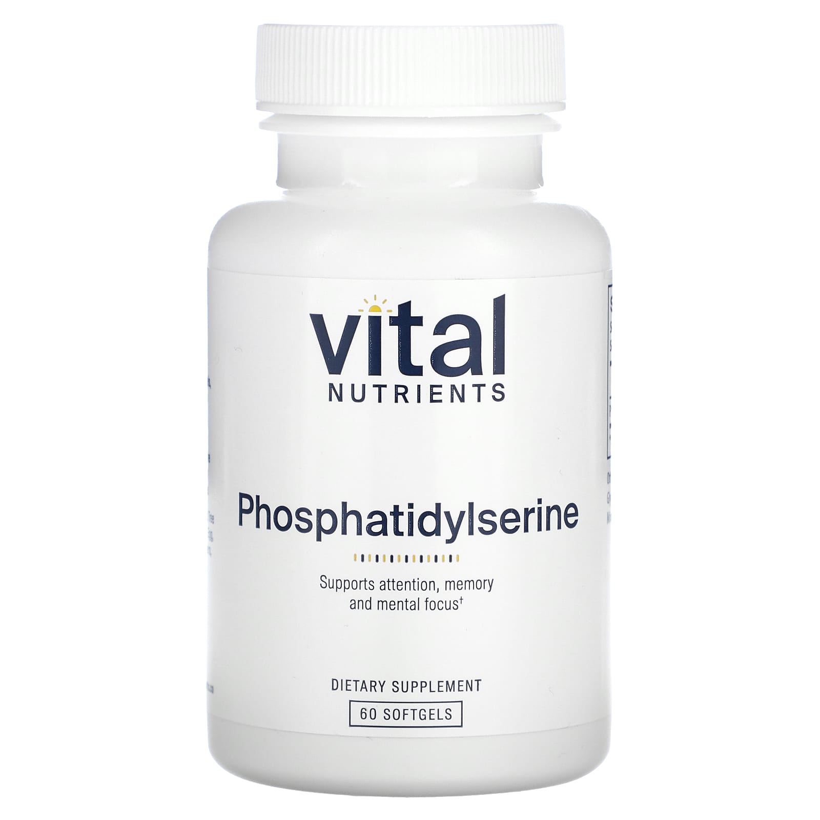 

Vital Nutrients, phosphatidylserine, 300mg, 60 softgels (150mg per softgel)