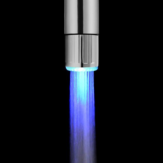 

LED Light Faucet Head Color Changing Temperature Sensor Water Nozzle Kitchen Tap Single Color