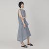 Wimzi Mind Cocoon Asymmetrical Skirt_Blue Check