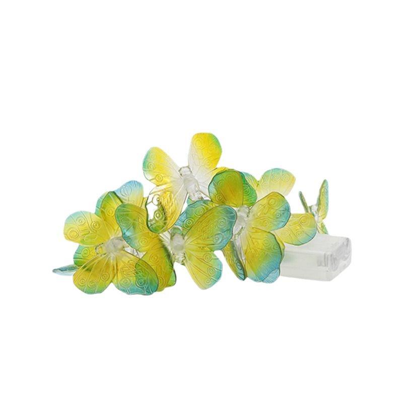 Butterfly Solar String Lights: LED Colorful Décor for Courtyard, Room, and Camping Atmosphere