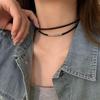 Goth Black Star Choker Lolita Layered Necklace Velvet Steampunk Tattoo Necklaces for Women Torques Jewelry