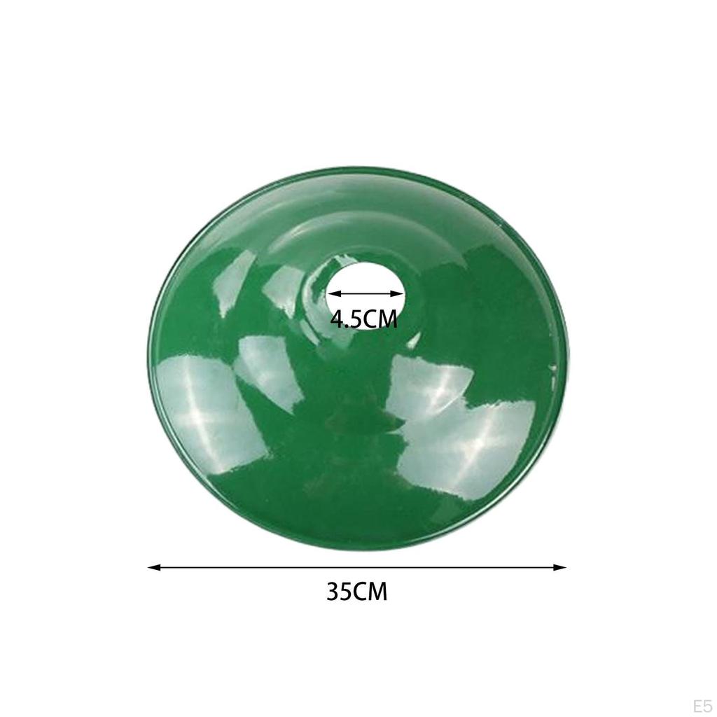 Enamel Ceiling Lamp Cover Shade Green DIY Industrial Barn Lighting Fixture Accessory Retro and