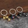 Versatile Mini Dumbbell Keyring For Keys Bags Decors Zinc Alloy Fitness Accessory Gift For Gym Goers