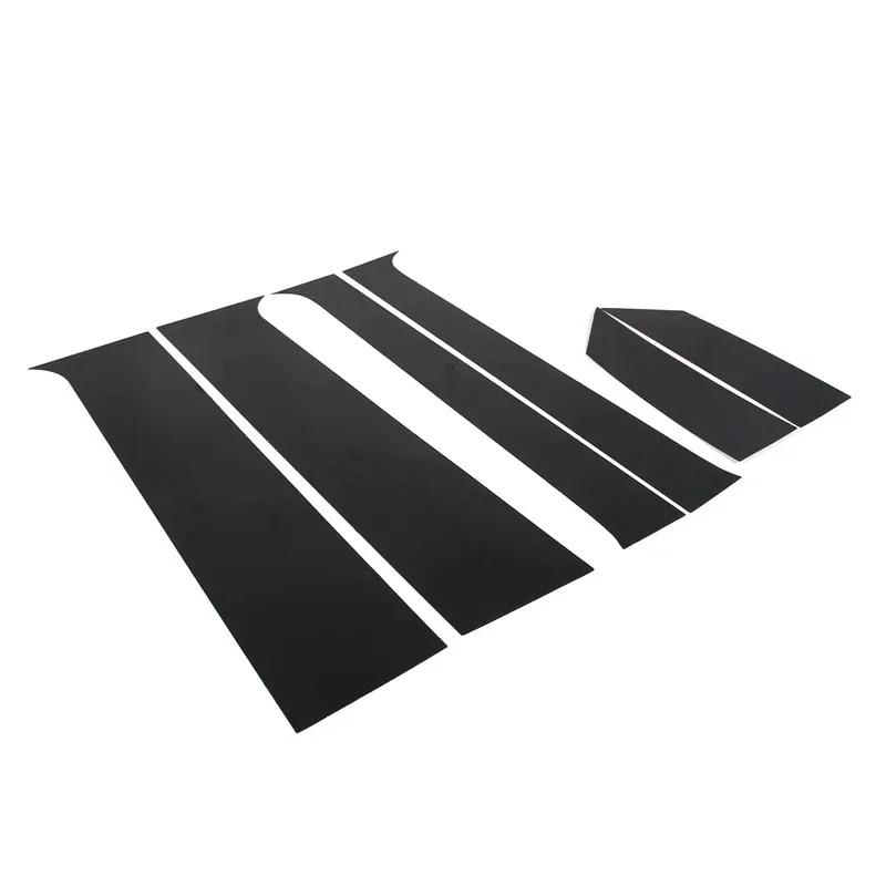 For Mercedes Benz Vito V Class V250 V260L 2015- PC Black Car Window Middle Column Decoration Cover Sticker Car Accessories