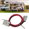Battery Adapter Cable 6AWG Battery Power Connector 600V 175A 120cm/3.94ft for Automotive