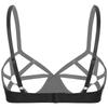Delicate See Through Bra Women‘s Balconette Rhinestone O-ring Design Underwired Push Up