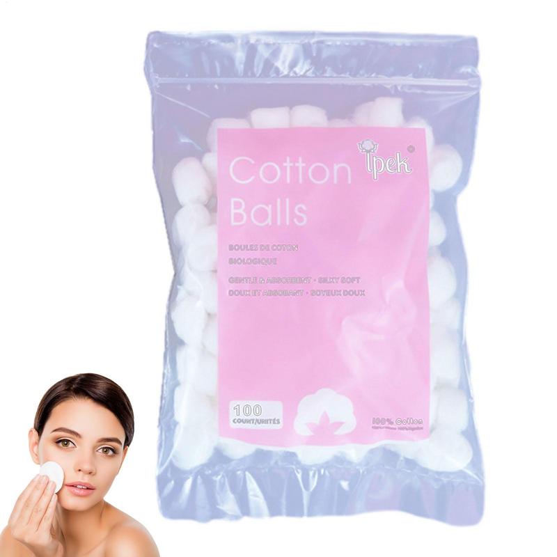 Cotton Wool Balls Natural Cotton Balls for Nail Polish Remover Makeup Cleaning Tool Absorbent Lightweight for Household Needs
