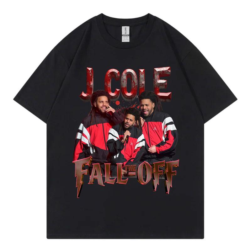 

Rapper J Cole The Fall Off Tour 2026 Tshirt Streetwear Fashion Hip Hop Short Sleeve Tshirts Men Women Casual Cotton T Shirts 4XL