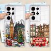 Case for Samsung Galaxy S24 S20 Plus S26 S23 Ultra S21 S25 Edge Note 20 Ultra 10 S22 FE Phone Cover Winter Village Christmas