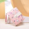 Multi-card Slot Rabbit Folding Wallet Lovely PU Leather Wallet Sweet Rabbit Purse Bag  Women