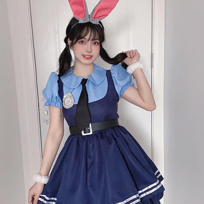 

Female Halloween Judy Costume Zootopia Policewoman Judy Cosplay Costume Suit Women s Clothing S