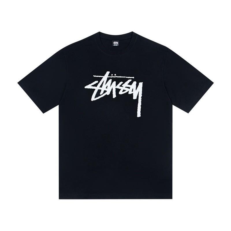 Camiseta de Algodón Unisex de Corte Holgado con Estampado de Letras Camiseta Casual de Manga Corta para Adolescentes y Adultos