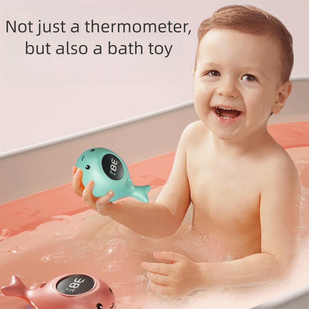 Waterproof Baby Bath Thermometer Whale Shape Digital Bath Thermometer Newborn Care
