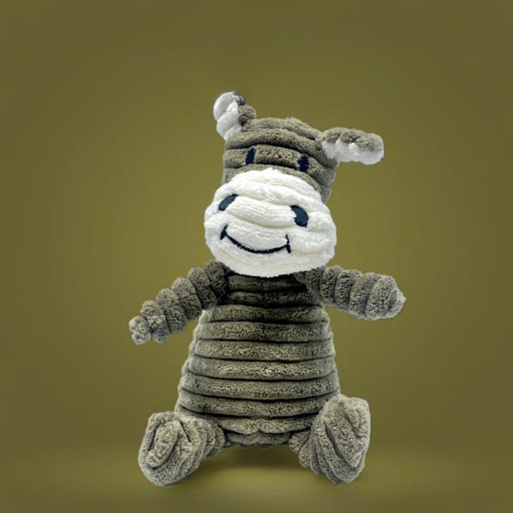 1pc Plush Squeaky Chew Dog Toy - Animal Shaped, Soft & Safe, for Small Dogs & Puppies, Essential Pet Play Toy