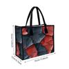 Crack Pattern Tote Bag Fashion Large Capacity Casual Daily Shoulder Handbag for Outdoor Shopping