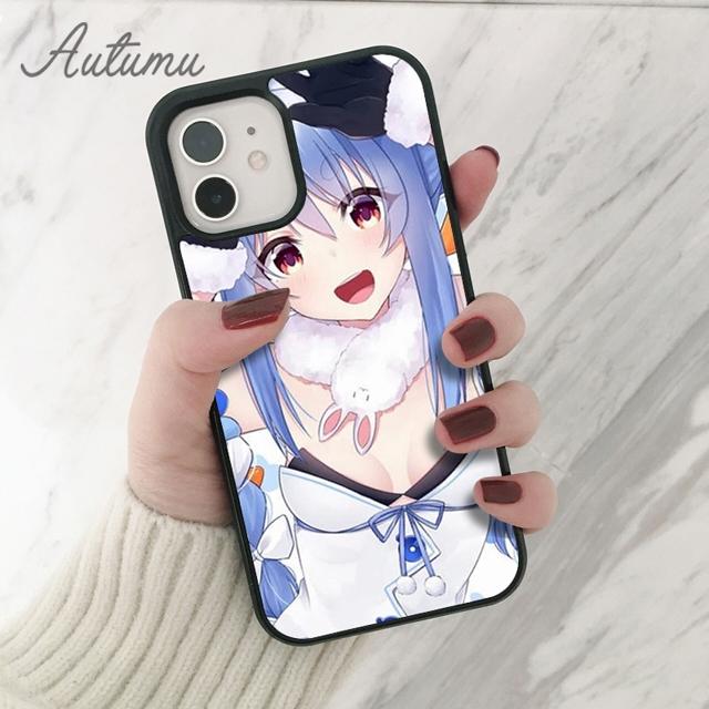 Usada Pekora Hololive anime Phone Case for iPhone 11 12 13 14 Pro Max mini X XR XS SE 2020 6S 7 8 Plus Samsung S21 S22 shell