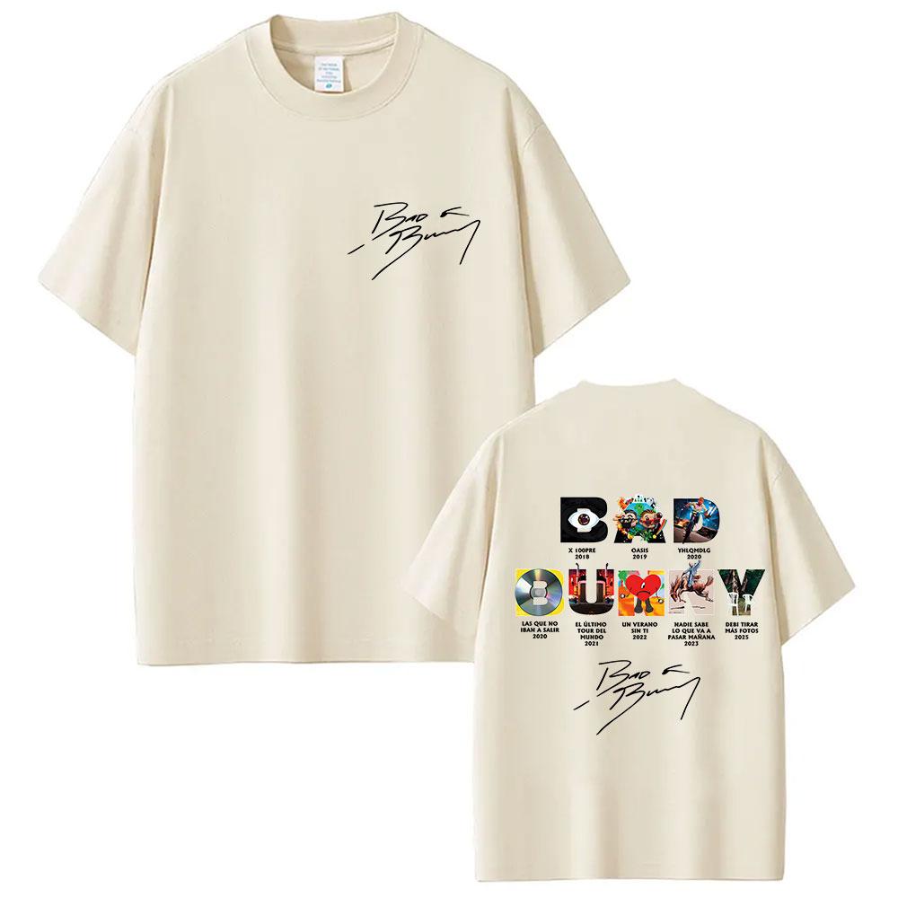 Rapper Bad Bunny Tour 2025 Debi Tirar Mas Fotos DTMF Merch TShirt Unisexs Clothing Summer ONeck Hip Hop Pop Music Tees Streetwear