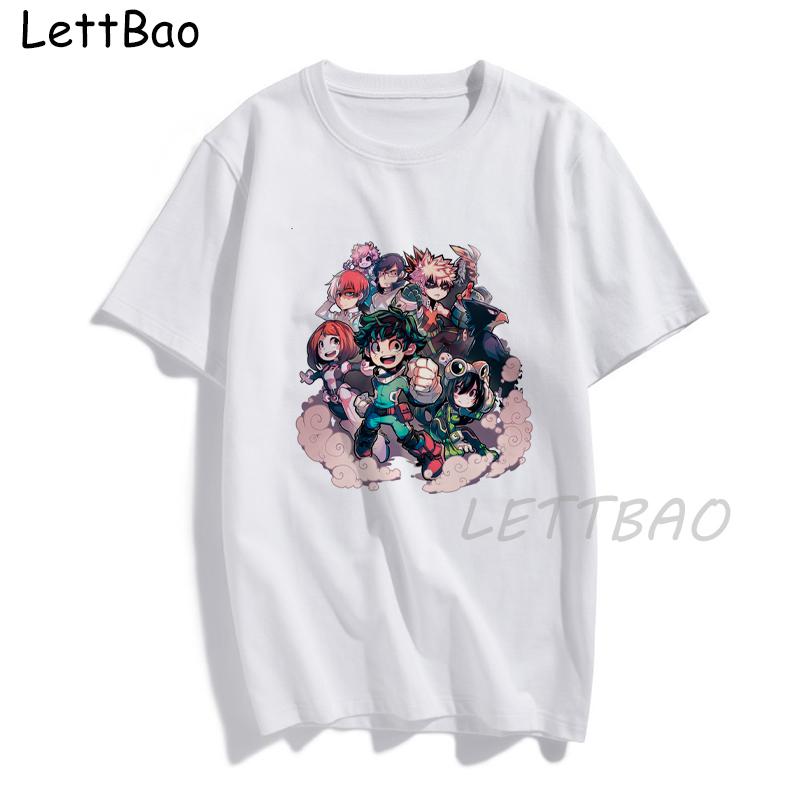 My Hero Academia Anime T Shirt Men Tops Summer Harajuku Short Sleeve Cute T Shirt Japanese