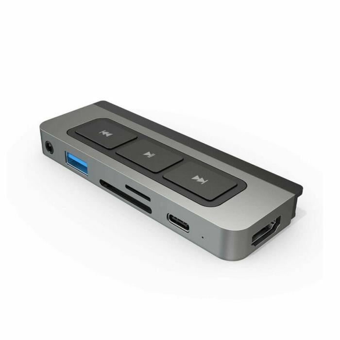 Hub USB - Hyper - HD449 - 60W - 6 Ports - USB-C, HDMI, MicroSD