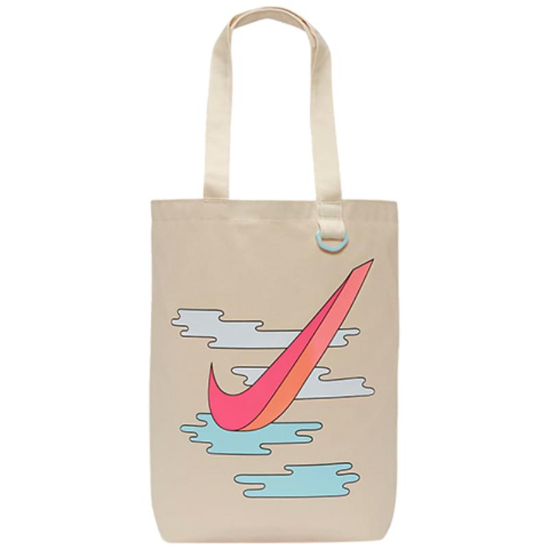 Nike Heritage Cotton Tote Bag Shopping Bag Shoulder Bags Unisex Beige Casual BA6027-125