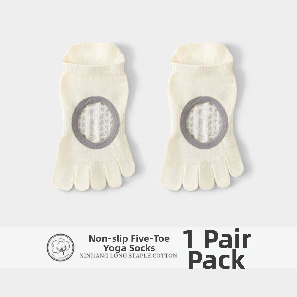 Non-Slip Five-toe Socks Cotton Floor Toe Socks Indoor Socks Women's Short Yoga Socks  Gym
