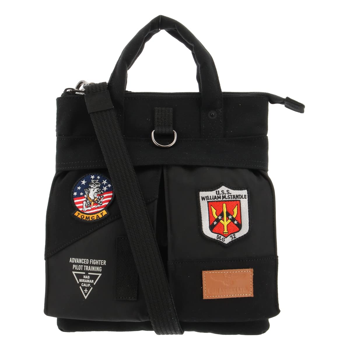 

Shoulder Bag Tote Bag 2way EAGLE SERIES TOP GUN A5 AVX3528J [Avirex] Men s Women s (Black) чорний