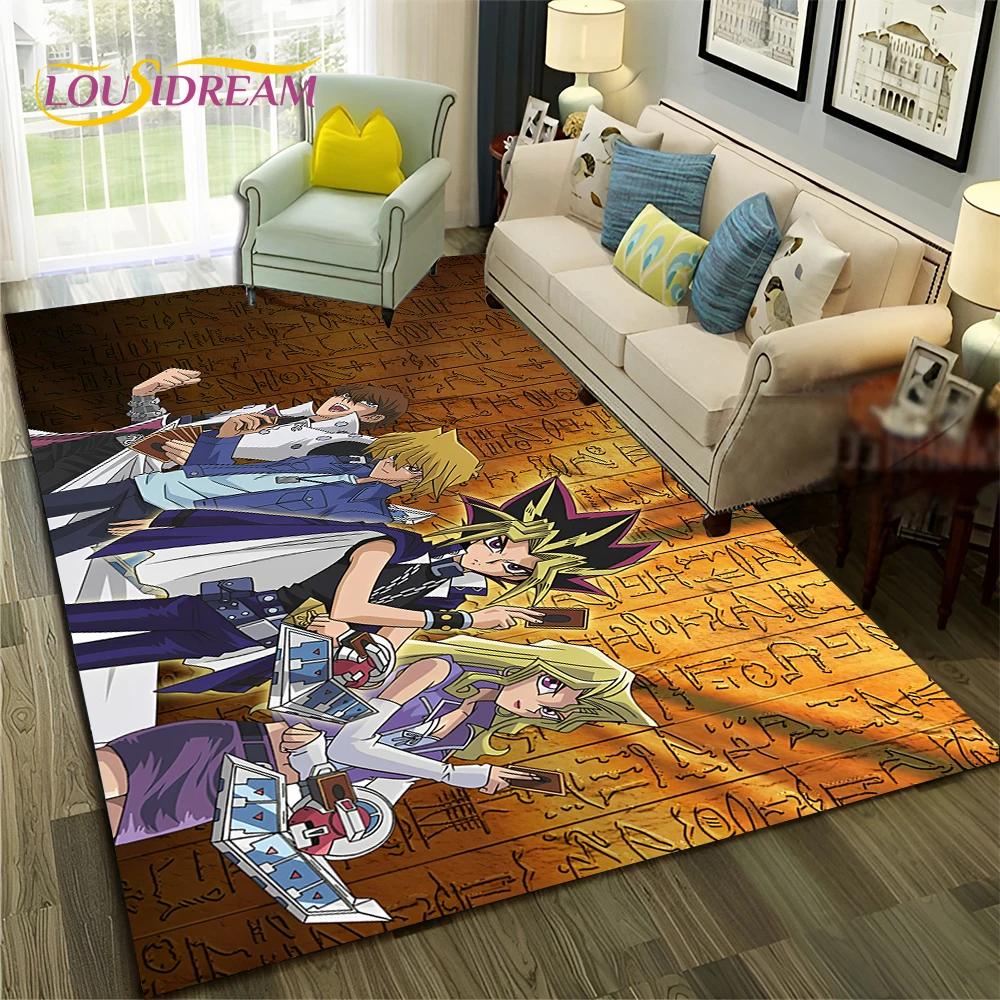 Cartoon Anime MONSTER CARD Carpet Rug for Home Living Room Bedroom Sofa Doormat Decor,kids Area Rug Non-slip Floor Mat