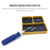 Magnetic Desktop Screws Tools Parts Tray Holder Storage Plate Box Case   for  Metal Parts Screws Sockets   Pins Organization