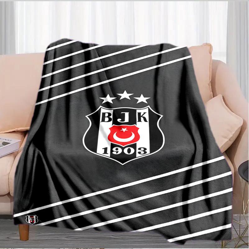Coperta Besiktas Crest Legacy 1903 Adatta per Divani, Letti, Uffici e Campeggio - Regalo Perfetto per Halloween Natale