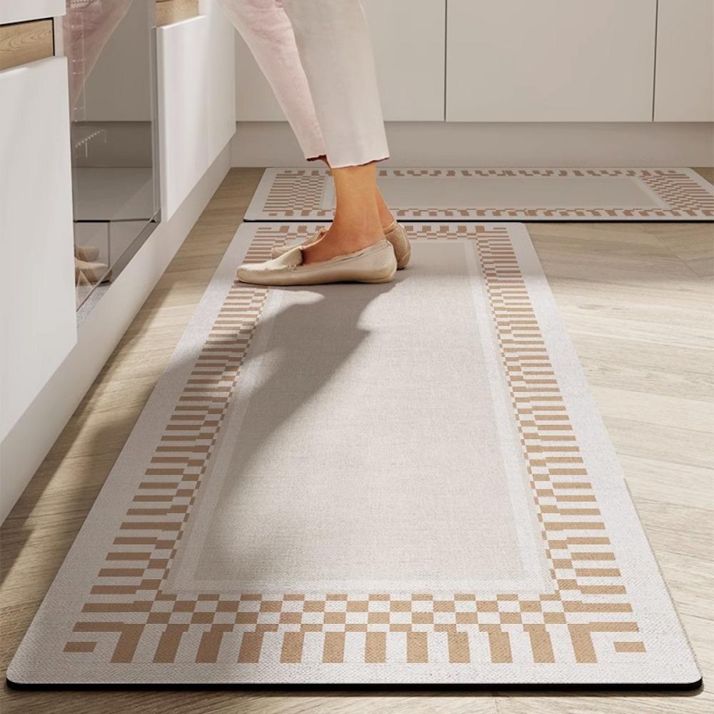 Kitchen Floor Non-slip Mat Water-absorbing Oil-absorbing Diatom Mud Floor Mat