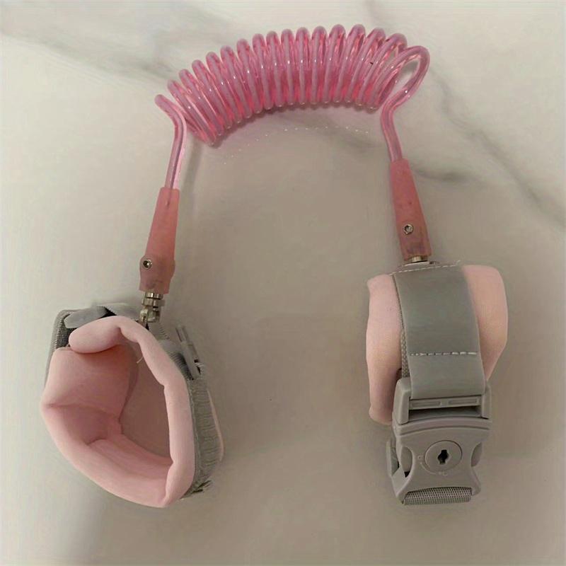 

3 цвета на выбор Детский ремешок на запястье против потери с регулируемым соединительным шнуром Поводок Браслет Пояс для безопасности ребенка Подарок на Рождество, Хэллоуин, День благодарения With Lock розовый