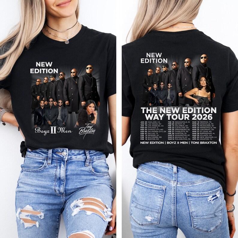 New Edition Way Tour 2026 Shirt, R&B Concert Shirt, New Edition Way Tour Concert Tee, Concert Matching Tee, Gift for Fans 4XL