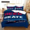 Skateboard Duvet Cover Microfiber Extreme Sports Game Bedding Set Astronaut Spaceman Skateboard Quilt Cover For Boys Teen Boys