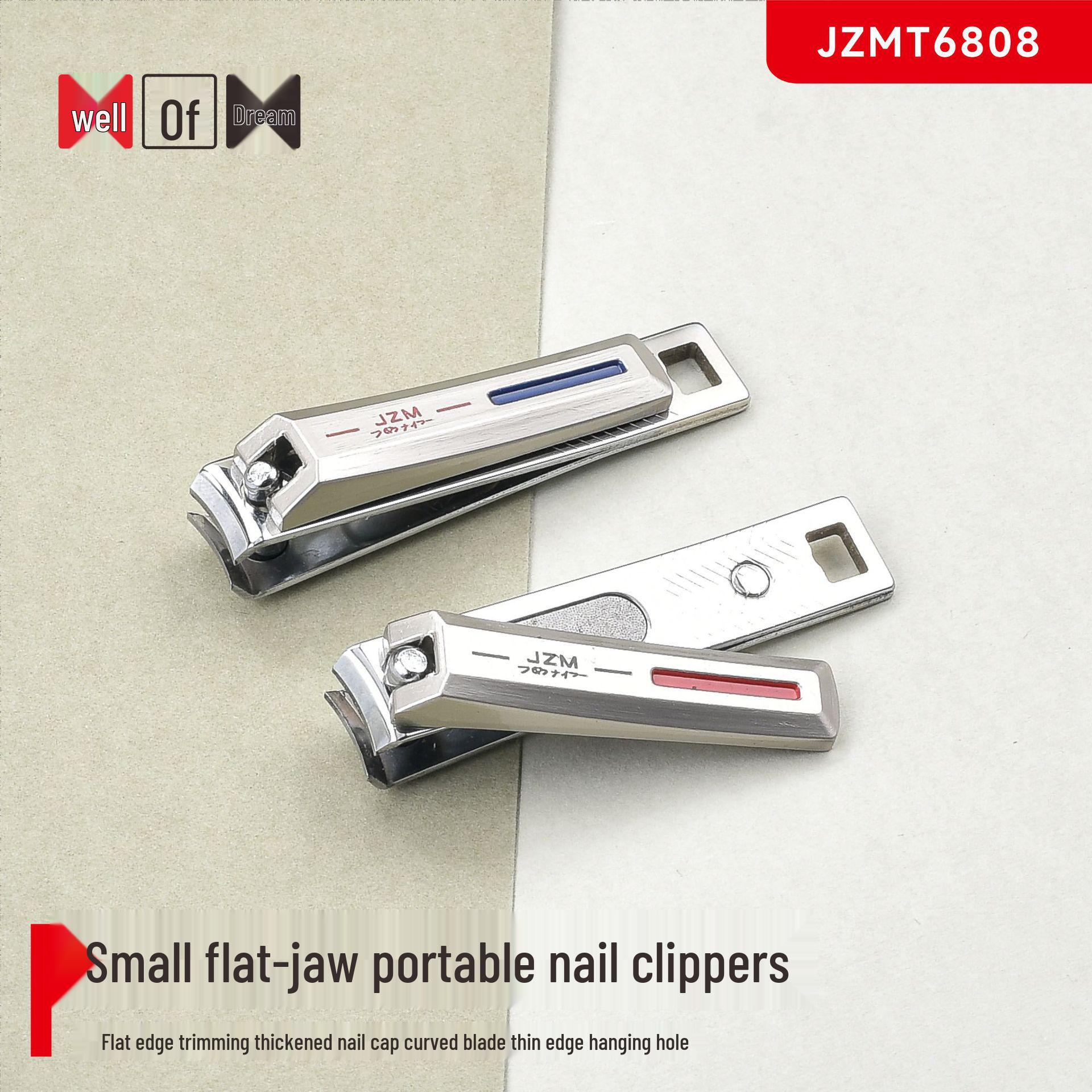 Jingzhi Meng Flat-Jawed Portable Manicure Nail Clippers