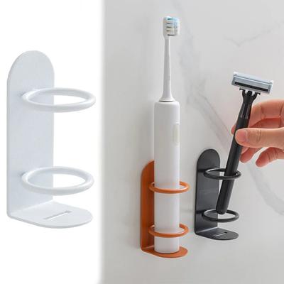 Wall-Mounted Electric Toothbrush Holder Holder Punch-free Razor Holder  Shelf Toothbrush Organizer Bathroom Supplies 1PC Travel