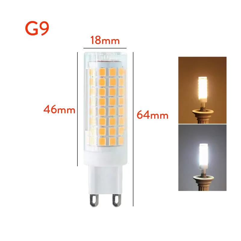 G4 G9 BA15D E12 E14 E17 Dimmbare LED-Leuchten Mini 88 LEDs Maiskolben-Glühbirnen 9W Ersetzen 80W Halogenlampen 220V 110V Für Zuhause Haus