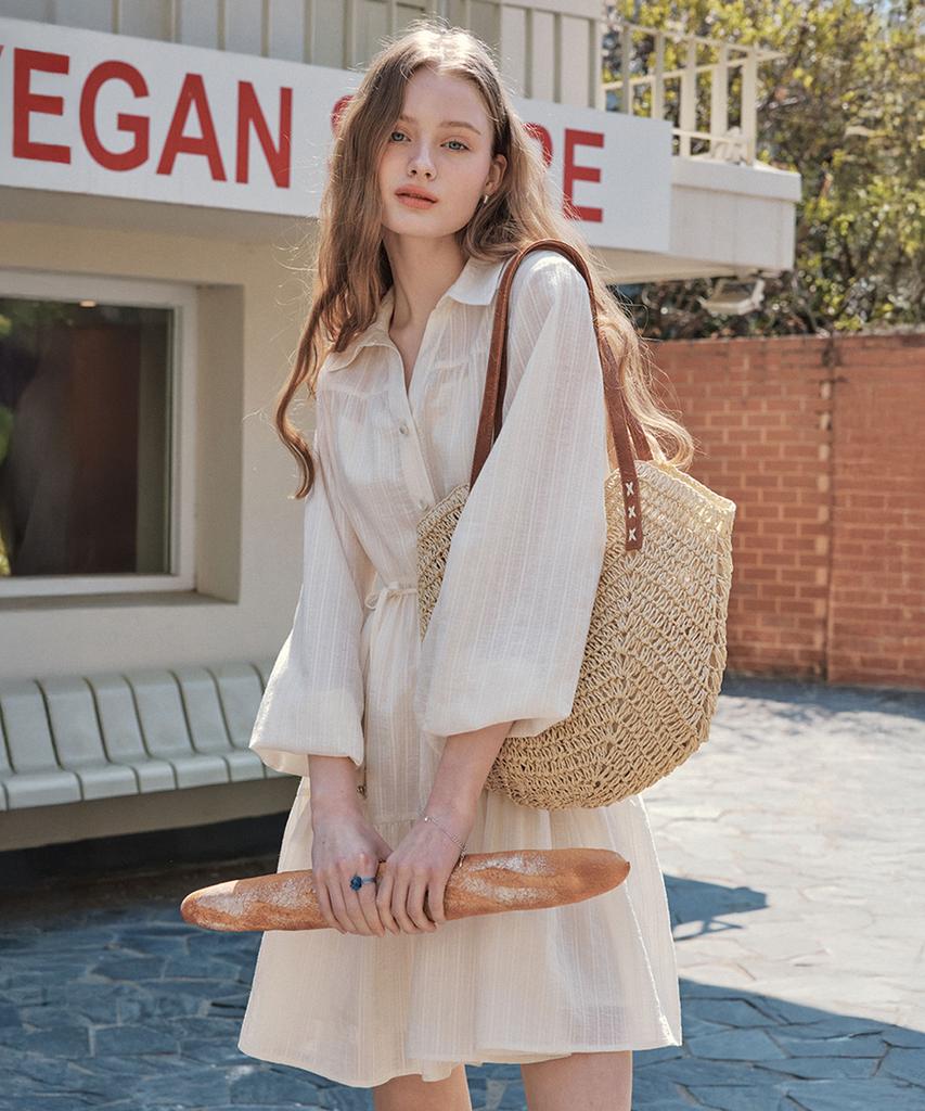 Zero Street [2 Types][4 Colors] Soft Shirt Dress