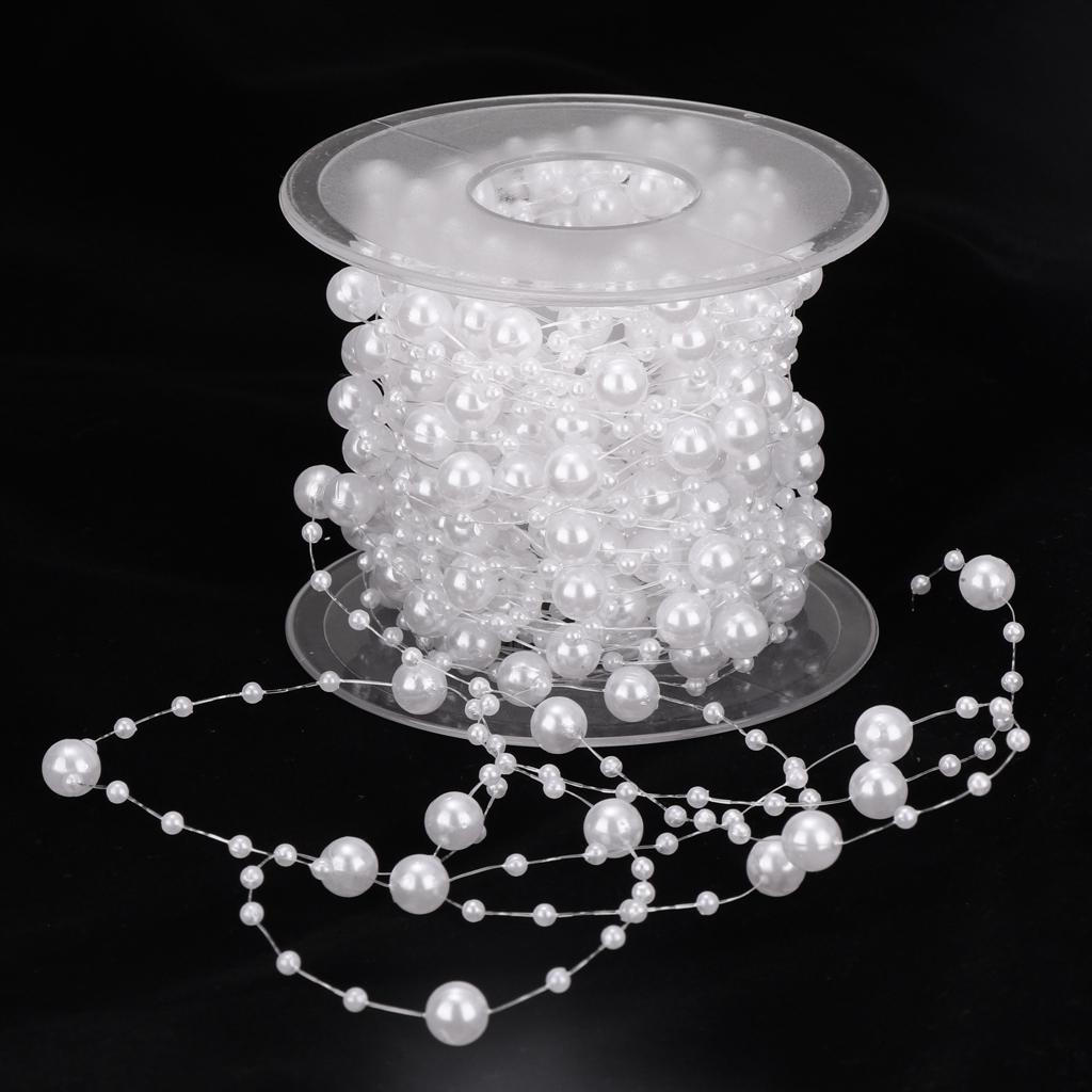 Pearl Beaded Chain Ribbon String DIY