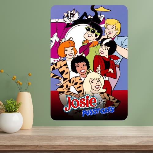 Josie the Pussycats Classic TV Show Metal Poster Sign 20x30cm(7.8x11.8inch)
