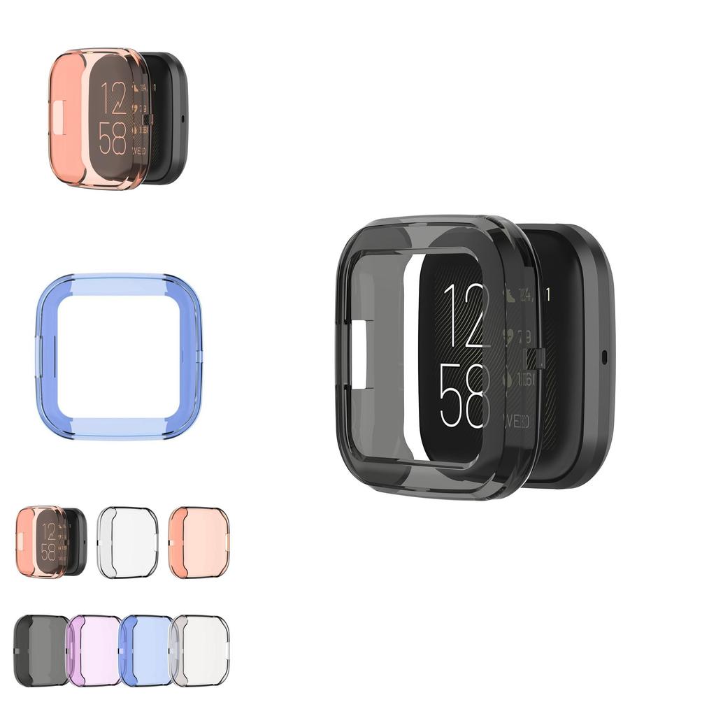 Fitbit Versa2 Transparent Tpu Protective Case Shockproof Scratch-resistant Soft Shell