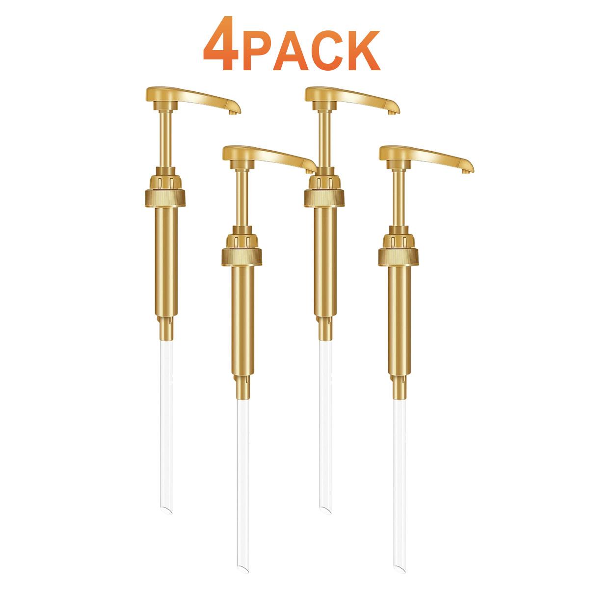 4/8/12 Pack Coffee Syrup Pump Dispenser, Syrup Pump for 750ml/25.4 oz Syrup Bottle, Pumps for Coffee Syrup Bottle