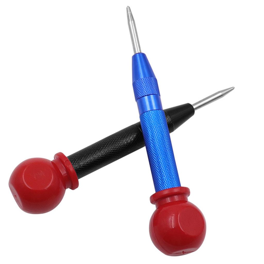 Spring Loaded Center Hole Punch for Metal Wood Plastic Glass and Marble