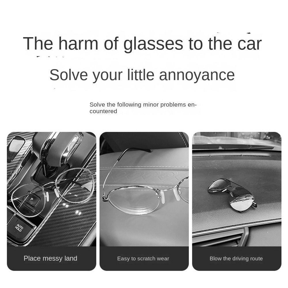 Zinc Zinc Zinc Alloy&Leather In-car Glasses Support Multifunction Sunglasses Display Stand  Gift