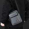 Contemporary Men's Handbag - Refined Oxford Shoulder Bag with Organizational Pockets