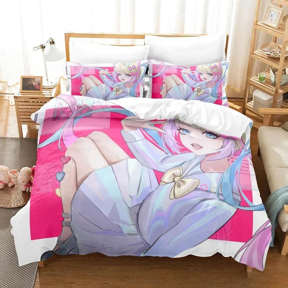 New 3D Print Anime Kawaii Girlsneedy Girl Overdose Bedding Set Cartoon Anime Three-Piece Set Adult Kid Bedroom Duvet Cover Sets