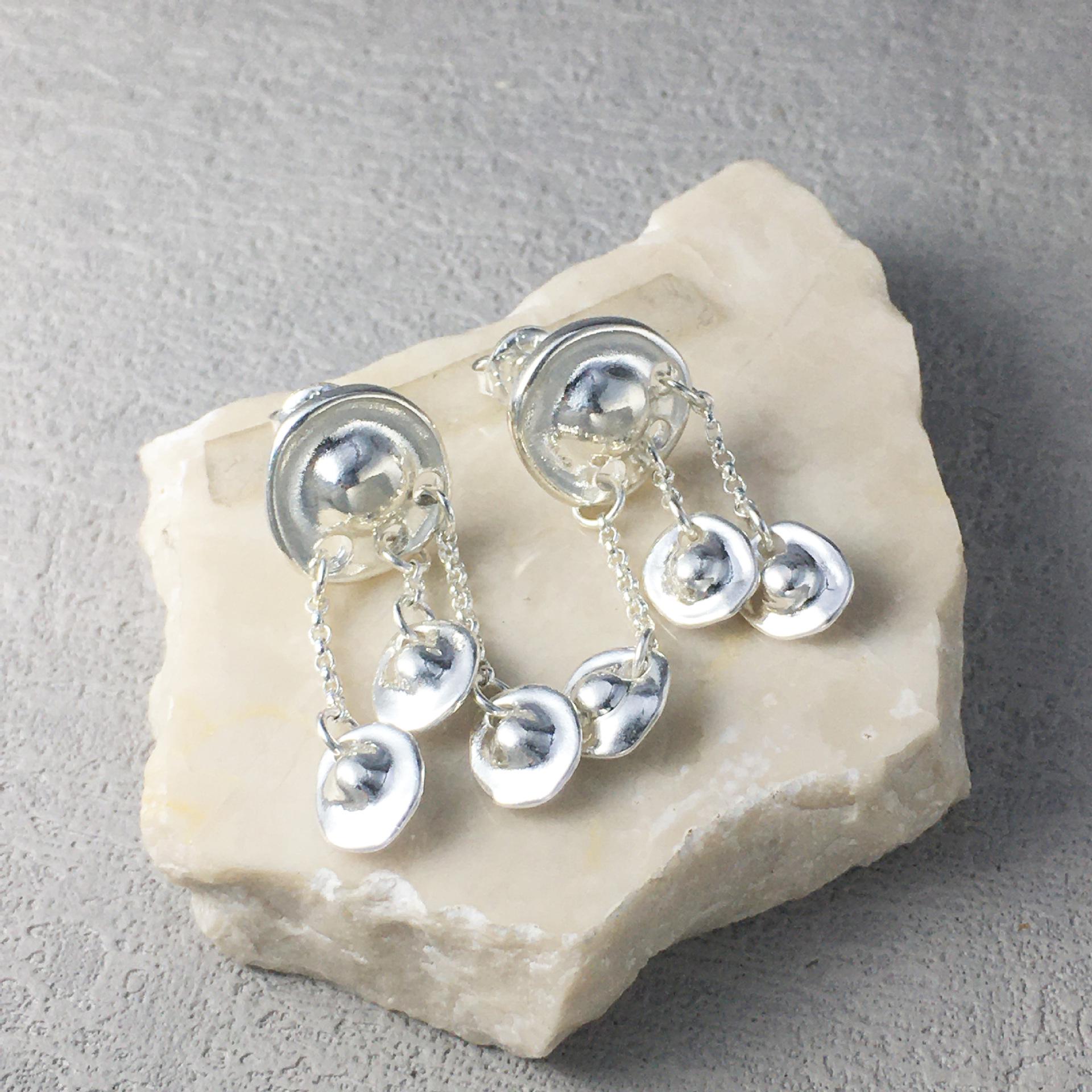 Silver Plated UNode50 Geometric Earrings - European  American Style Jewelry Gift for Girlfriend Silver Plated