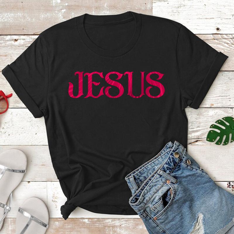Jesus Love Us Christian Tshirts Religion Tee Pray Faith God Tops Women Men Casual Fashion Streetwear Oversized Clothes Camisetas